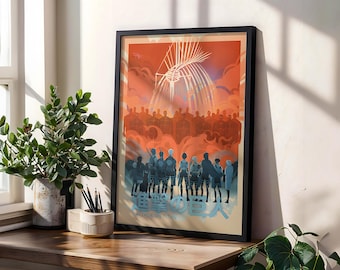 Plakat anime Attack on Titan: Vintage Manga Art Print