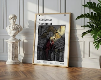 Full Metal Alchemist Poster: Vintage Anime Manga Art Print
