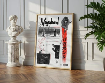 Vagabond Poster: Vintage Anime Manga Art Print