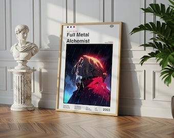 Full Metal Alchemist Poster: Vintage Anime Manga Art Print
