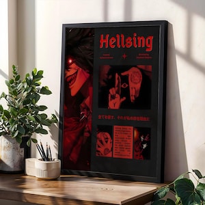 Hellsing Anime Poster: Vintage Manga Art Print