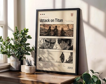 Plakat anime Attack on Titan: Vintage Manga Art Print