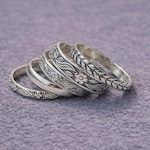 Silver Stackable Rings