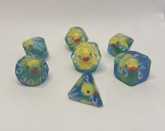 Beveled Rubber Ducky Dice