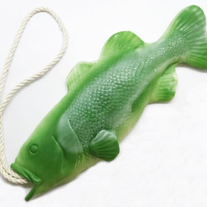 Bass Soap on a Rope, Gifts for Kids, Stocking Stuffers, Fish Soap, Fishing Gifts, Soap for Men, Funny Gifts for Him, for Men, Secret Santa image 1