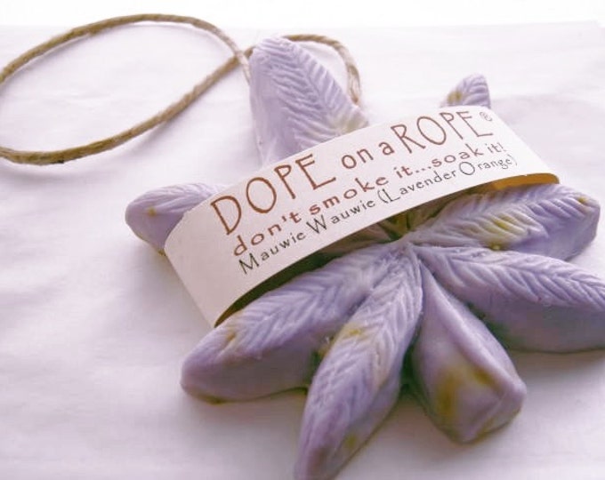 Dope on a Rope Soap MAUI WOWIE Hemp Soap on a Rope Handmade Lavender