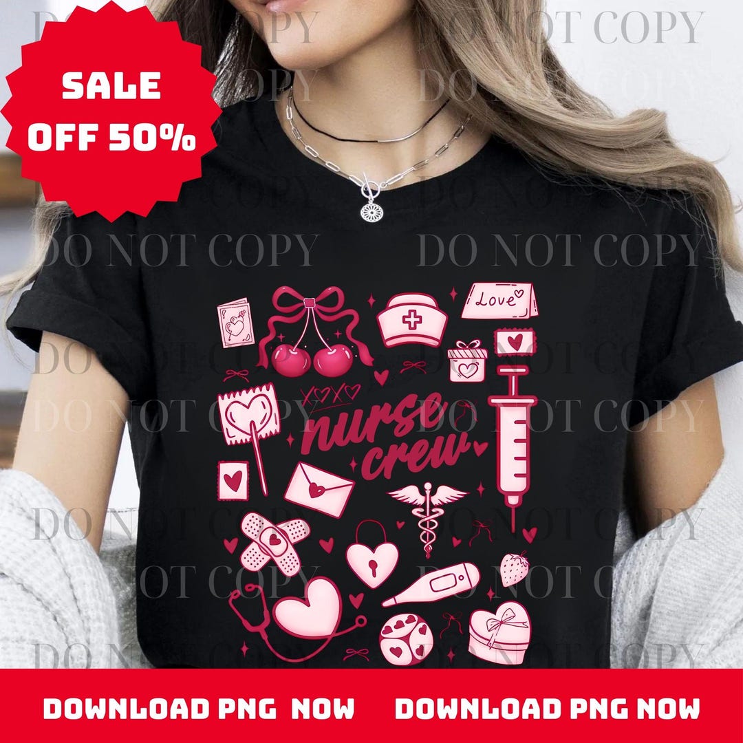 Nurse Valentine PNG, Cute Pink RN Heart Design, Registered Nurse Love ...