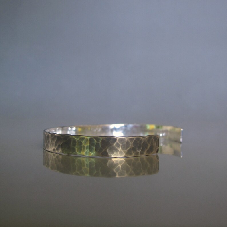 Sterling Silver Mens Cuff Bracelet Oxidized Silver Bracelet Etsy