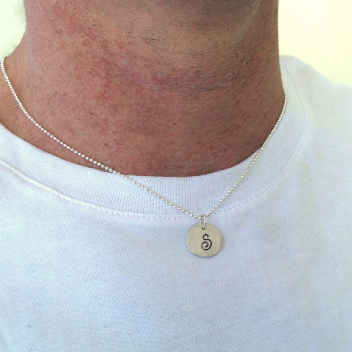Sterling Silver Mens Personalized 