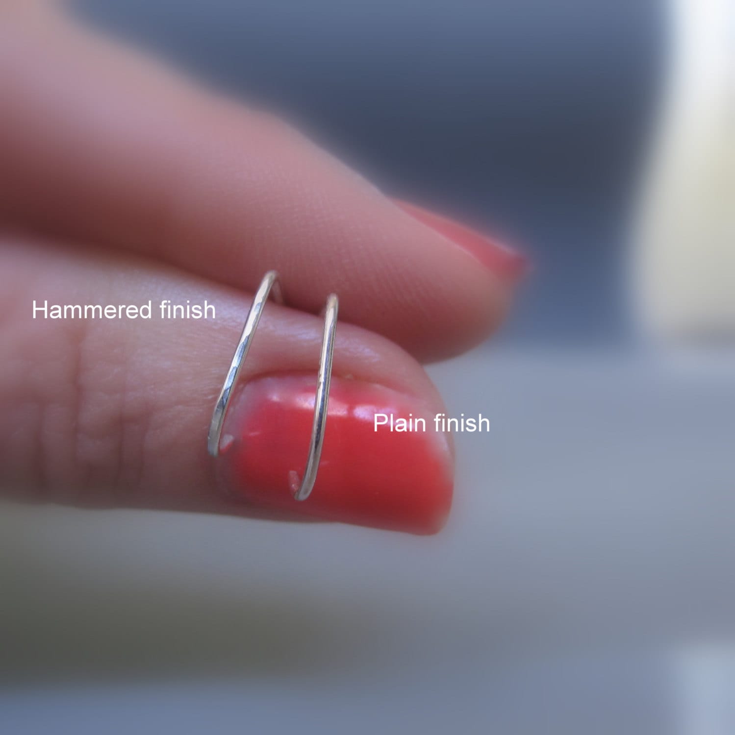 Thin Suspender Earring Sterling Silver Ear Suspender Etsy