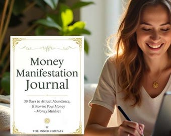 7 Day Money Manifestation Challenge | Guided Law of Attraction Journal | Abundance Mindset Quick Reset (Printable PDF)