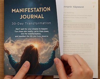 7 Day Manifestation Challenge | Guided Law of Attraction Journal | Quick Reset Printable Workbook PDF