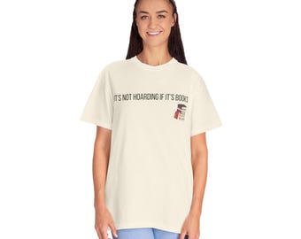 Camiseta "Amante de los Libros" con el lema "No es acumulación si son libros".