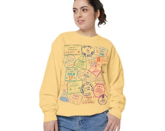 Sudadera de viaje Comfort Colors: Wanderlust Adventure Apparel
