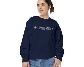Sudadera "Huelo a nieve": Comodidad invernal acogedora