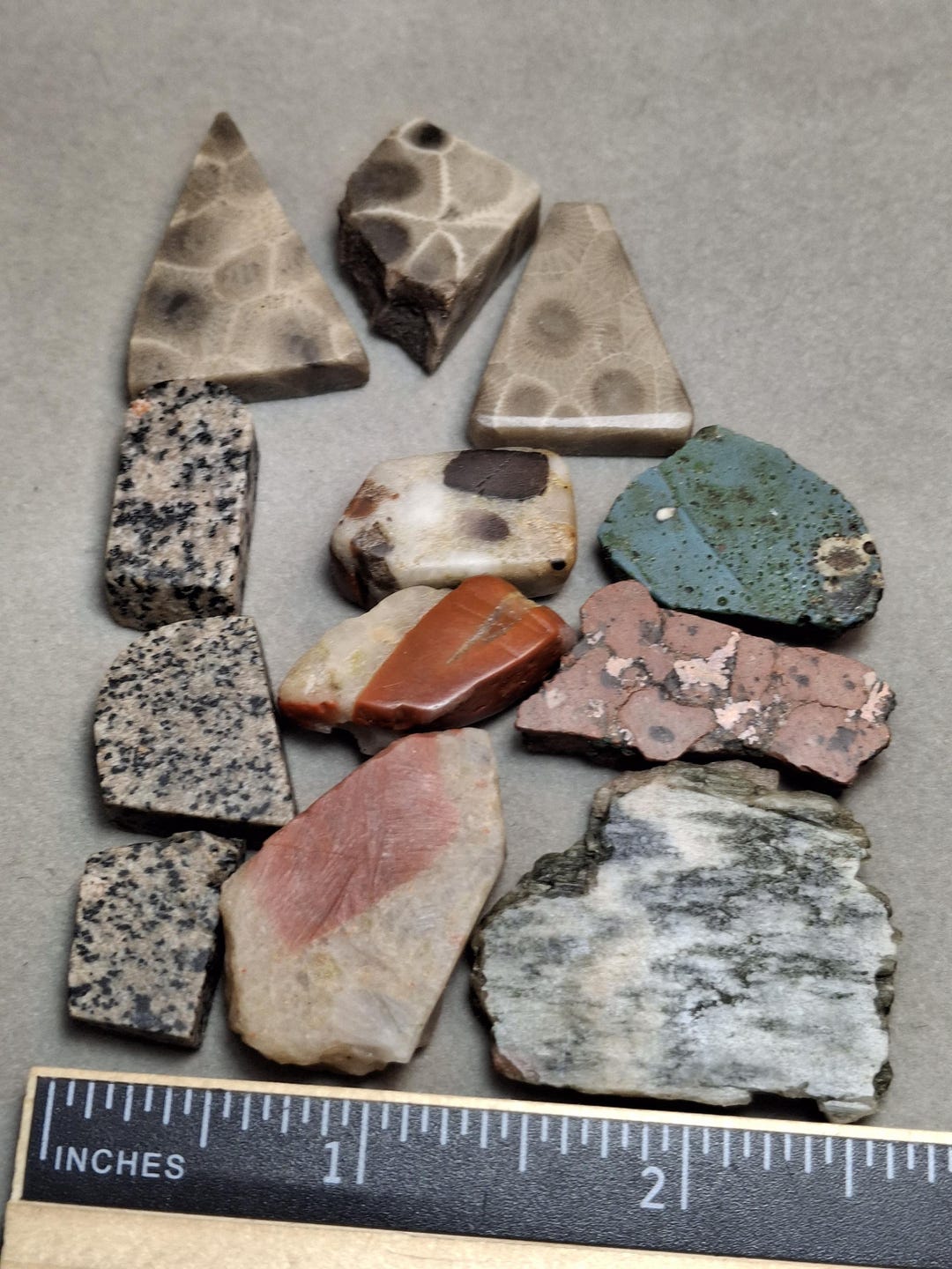 Big 2.5oz Lot of Slab Rock- Yooperlite Pudding Stone Petoskey Copper ...