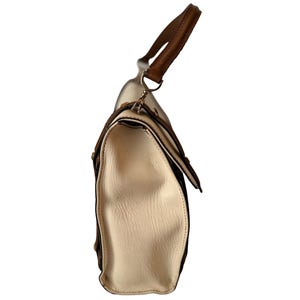Valentino Garavani White and Brown Satchel Bag bild 4