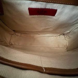 Valentino Garavani White and Brown Satchel Bag bild 6