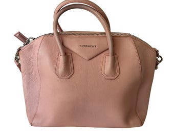 Bolso mediano de piel Antigona rosa de Givenchy