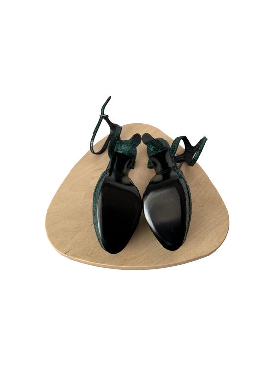 Gucci Huston Python Leather Platform Pumps - image 6