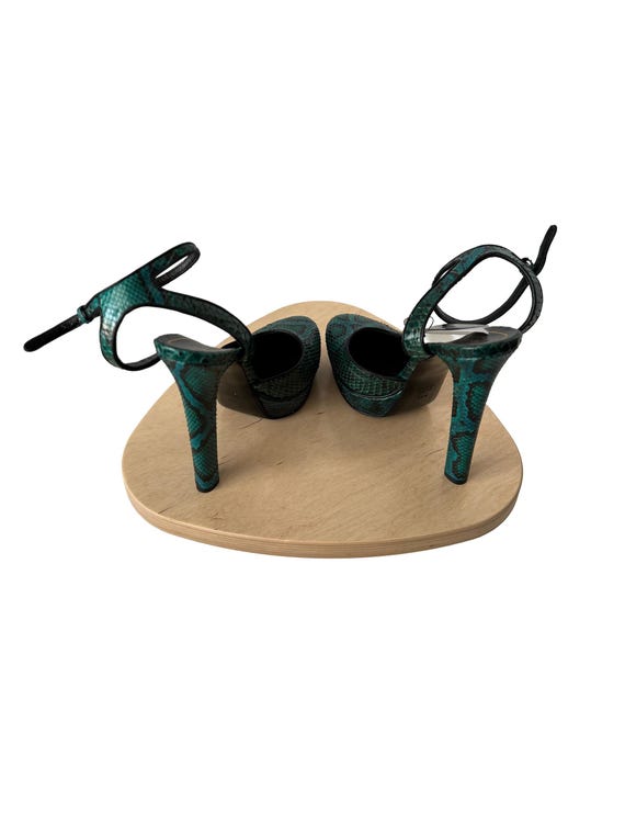 Gucci Huston Python Leather Platform Pumps - image 5