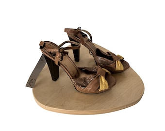 Just Cavalli Snakeskin Sandal Heels