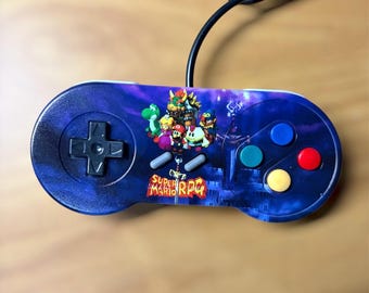 Kontrolery SNES z nadrukiem UV – niestandardowe