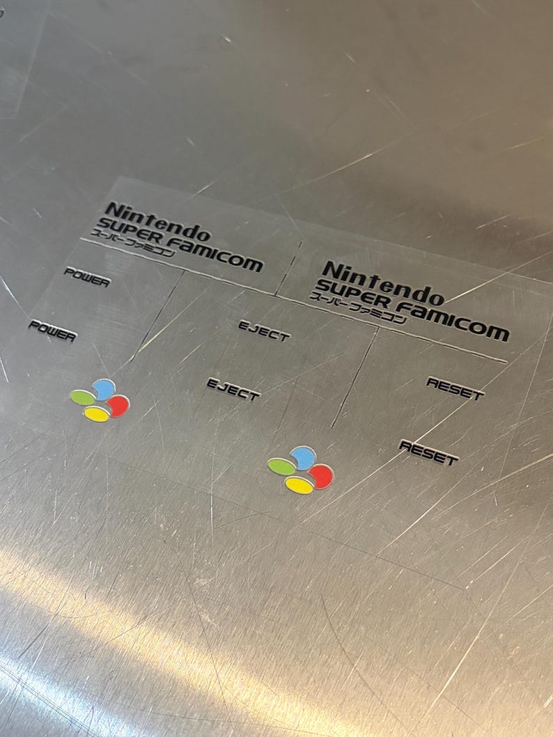 UV DTF Transfer Set - Super Famicom - Etsy