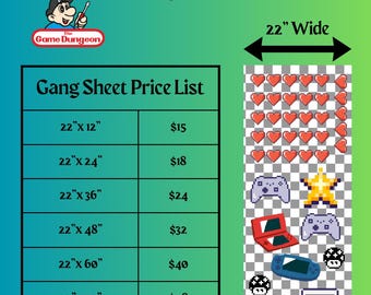 UV DTF - Gang Sheet - Stwórz swój własny!
