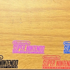 UV DTF Transfer Replacement Label - SNES Entertainment System