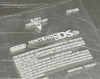 UV DTF-överföringsetikett - Nintendo DS Lite