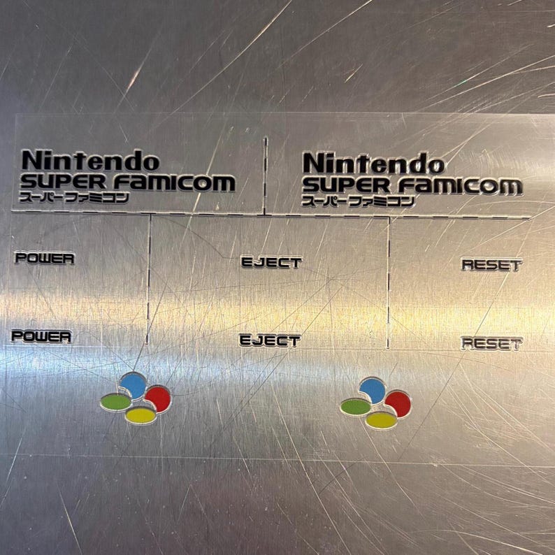 UV DTF Transfer Set - Super Famicom - Etsy