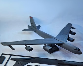 Kit de avión B-52 Stratofortress: Construye tu propio modelo 3D / Regalo de avión militar DIY, artículo de colección de aviación y obsequio para pilotos.