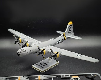 Tarjeta de kit del avión B-29 Superfortress: construye tu propio modelo 3D / Regalo de avión DIY de la Segunda Guerra Mundial, coleccionable de aviación y regalo para pilotos entusiastas