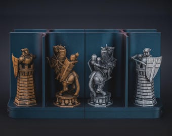 Juego de ajedrez mágico de Harry Potter / Piezas de ajedrez mágicas solo con estuche opcional / Regalo coleccionable de fantasía / Ajedrez mágico