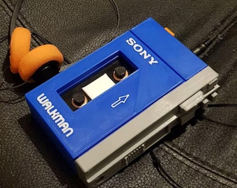 Réplica de reproductor de casete retro Walkman de Space Outlaw / Accesorio de exhibición no funcional / Accesorio para cosplay / Auriculares no incluidos