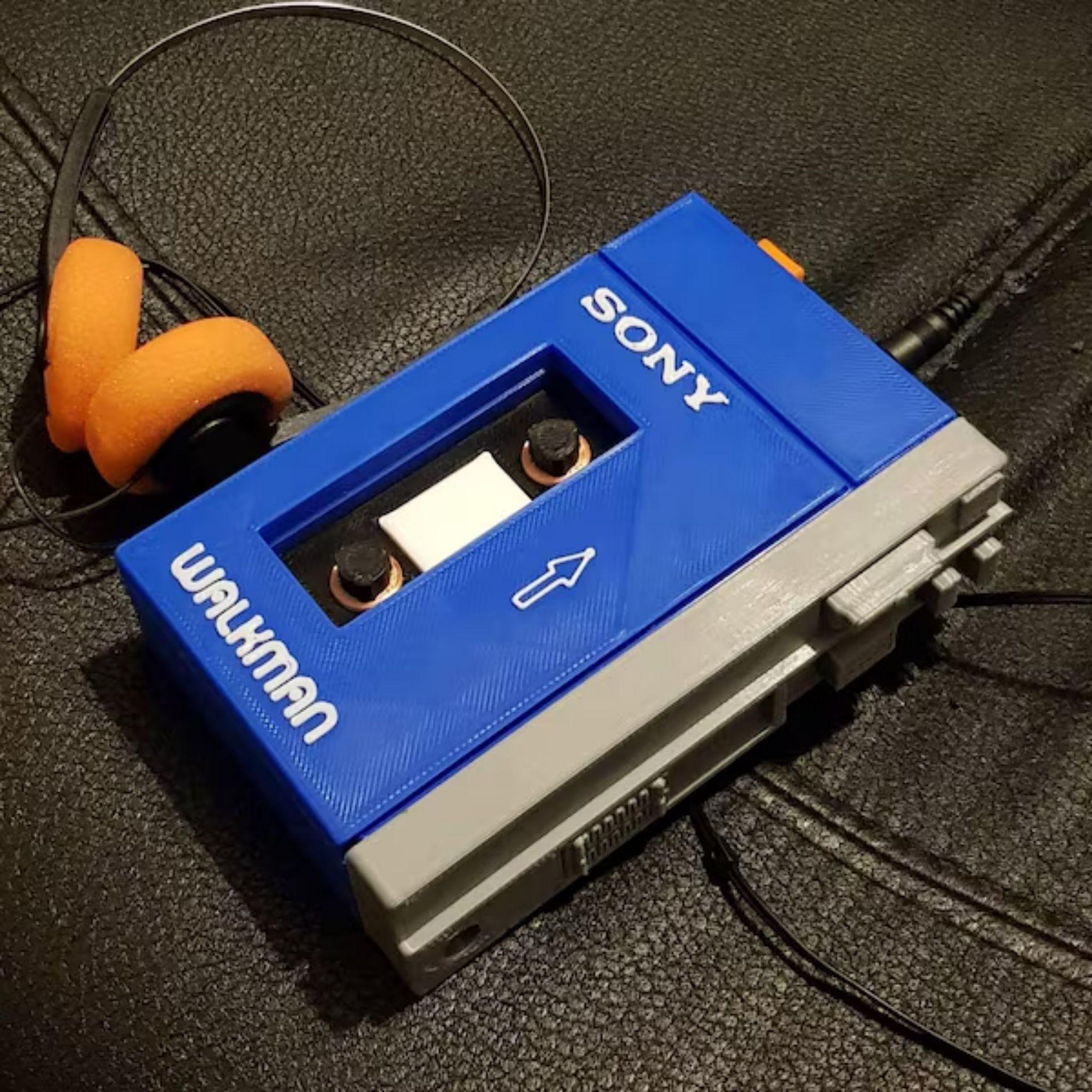 Walkman Cassette Vintage Années 80 – Fonctionne – Baladeur Noir