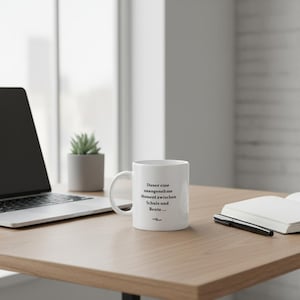 Funny saying mug - "That one awkward moment between school and retirement..." - Ironic mug for office, gift & everyday use