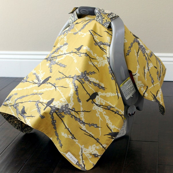 Car Seat Cover, Antique Tweet designer material