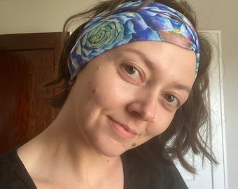 Hen and chicks fabric headband