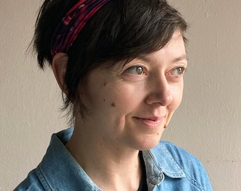 Peony Printed Fabric Headband