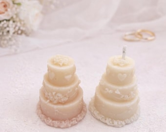 Wedding Cake Wax Melt or Candle Favor
