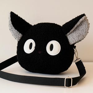 Handmade Kawaii Plush Cat Crossbody Bag: Japanese Style Purse