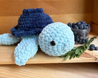 Blueberry Sea Turtle - Crocheted Toy