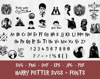 魔法使いのSVGバンドル｜魔法学校のクリップアート（デジタルダウンロード）