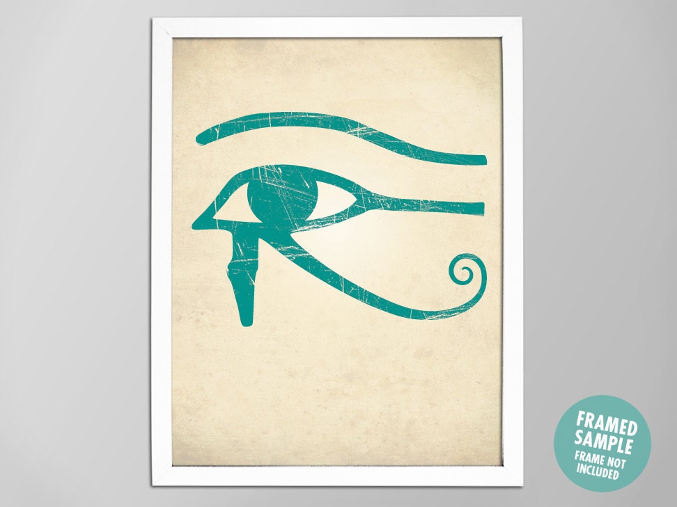 Eye of Horus Print Eye of Horus Art Print Egyptian Home | Etsy