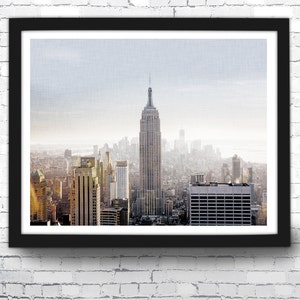 New York City Art Print - Empire State Building Photo - New York City Skyline - NYC Poster - Giclee or Canvas!