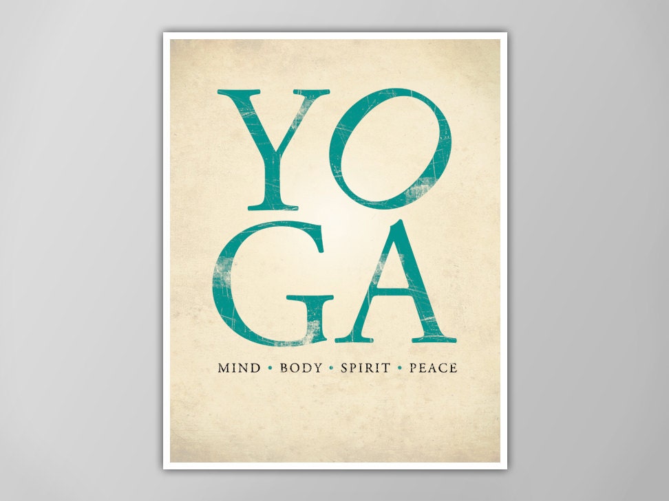 Love Yoga Print Yoga Art Print Yoga Decor Yoga Studio Etsy