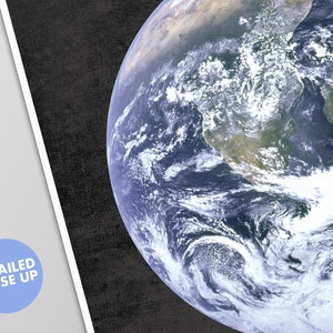 Giant Earth Poster - Planet Earth Art Print - Square Print - Outer ...