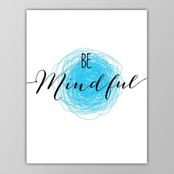 Mindfulness Print - Etsy